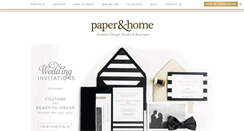 Desktop Screenshot of paperandhome.com